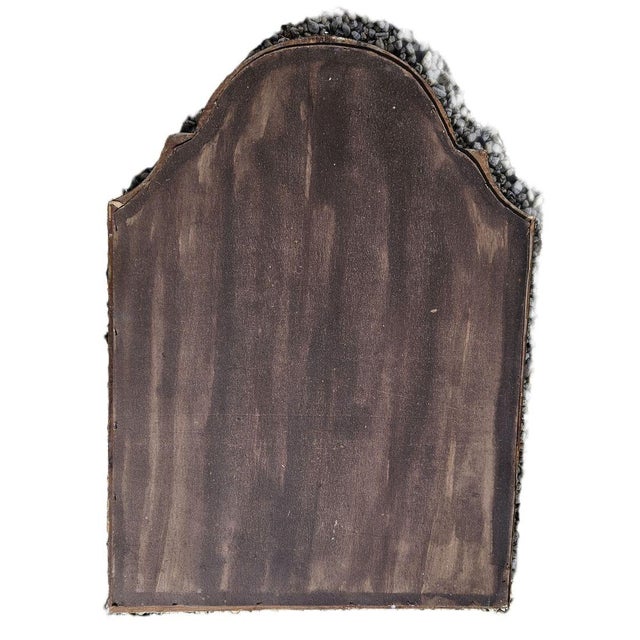 Wood Large Antique French Gendarmes-Shaped Gilded Wood Mirror, 1890s For Sale - Image 7 of 9