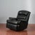 Reclining Black Leather Armchair For Sale - Image 4 of 18
