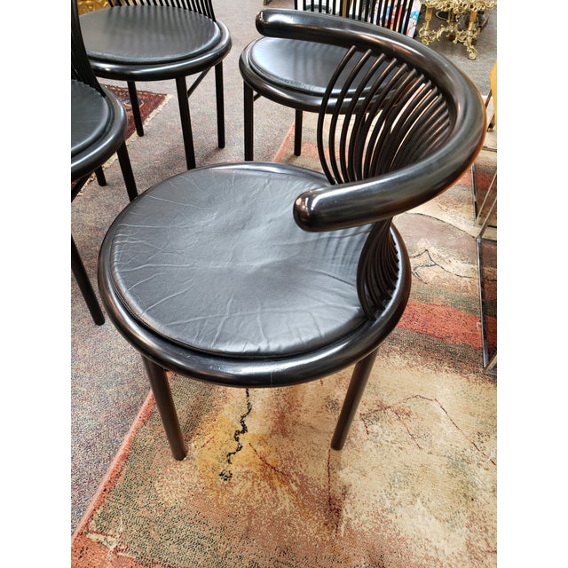Mid Century Helmut Lubke Dining Room Chairs Set Of 4 Chairish