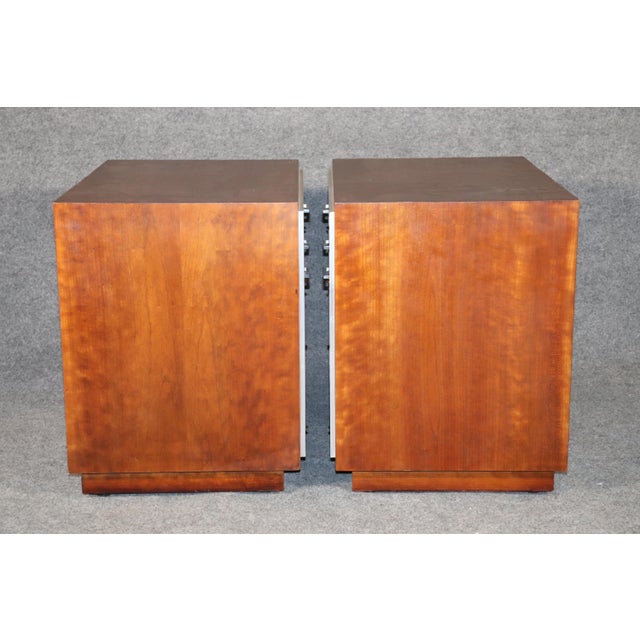 Wood Mid 20th Century John Stuart Nightstands - 2 Pieces For Sale - Image 7 of 12