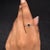 18k Solid Gold Blue Sapphire Heart Promise Ring Size 7 ( All Sizes Available ) For Sale - Image 4 of 13