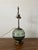 Petite 1930s Art Deco Smoke Blue-Green-Grey Art Glass Table Lamp With Patinated Metal Base For Sale - Image 9 of 11