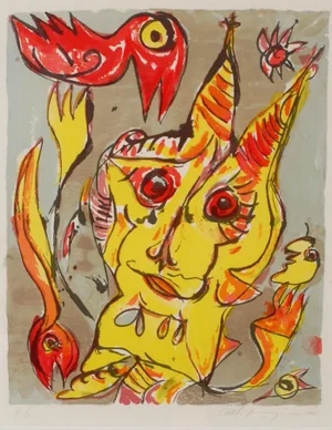 Carl-Henning Pedersen, HC Andersen Suiten, 1985, Lithography