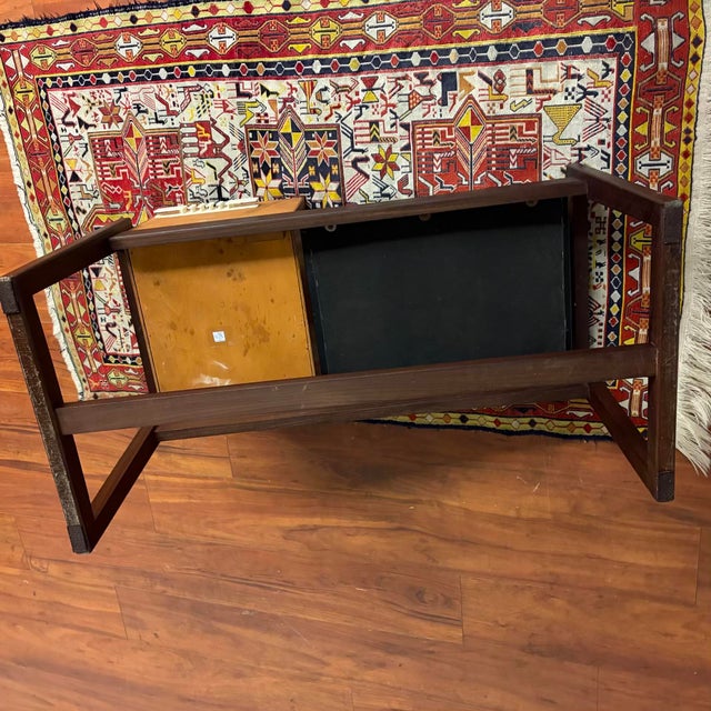 Vintage Teak Entry Bench or Telephone Table For Sale - Image 11 of 11
