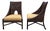 Mid-Century Modern Barbara Barry for McGuire Caned Petite Lounge Chairs - A Pair For Sale