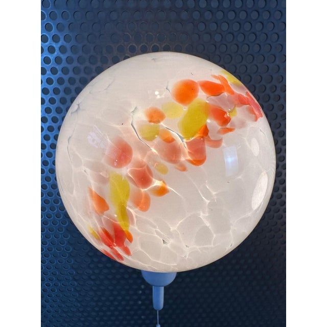 Vintage Wall Lamps in Glass, 1980s, Set of 3 For Sale - Image 6 of 10