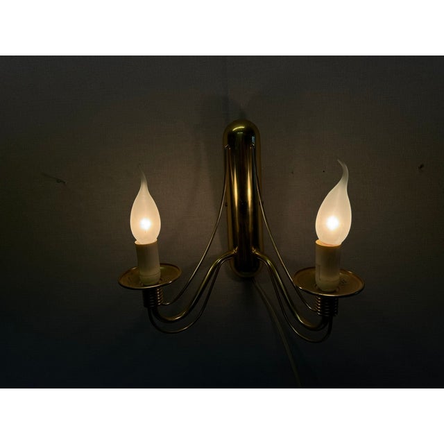 Double Wall Lamp attributed to E. R. Nele for Temde, 1960s For Sale - Image 10 of 18