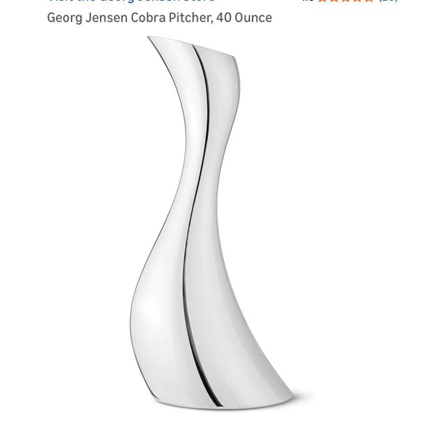 Georg Jensen Georg Jensen Cobra Vase Silver For Sale - Image 4 of 4