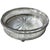 Art Deco Vintage Sterling Silver Footed Reticulated Bottle Coaster Pressed Glass Insert With Starburst Pattern For Sale - Image 3 of 6