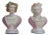 2 German Porcelain Bust Figurines C. 19th C For Sale - Image 10 of 10