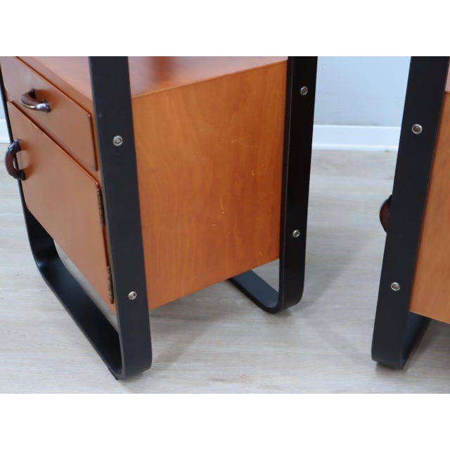 Nightstands attributed to Giuseppe Pagano for Pogatschnig, 1940s, Set of 2 For Sale - Image 13 of 16