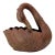 Vintage Bronzed Metal Swan Planter For Sale
