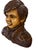 Figurative 1971 Vintage Glazed Art Bust Sculpture Attributed to Robert Cole For Sale - Image 3 of 8