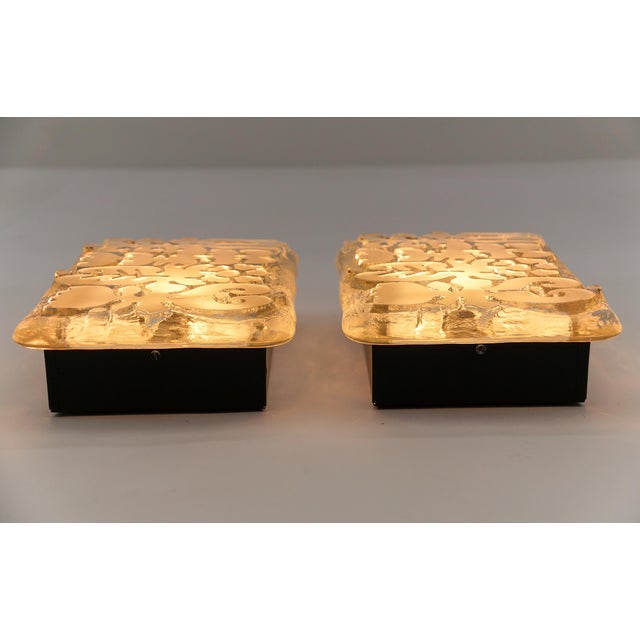 Space Age Wall Lights in Satin Glass by Peill & Putzler, 1970s, Set of 2 For Sale - Image 13 of 14