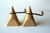 Mid Century Design salt and pepper shaker made of wood and metal by Zassenhaus/Germany - Vintage from the 70s - in...
