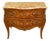 Louis XV Style Chest of Drawers in Marquetry and Veined Marble, 1930s For Sale