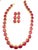 Bochic “Capri” Vintage Ruby & Diamond Necklace & Earring Set 18K Gold & Silver For Sale - Image 4 of 8