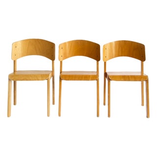 Vintage Stackable Children's School Chairs, 1980s, Set of 3 For Sale