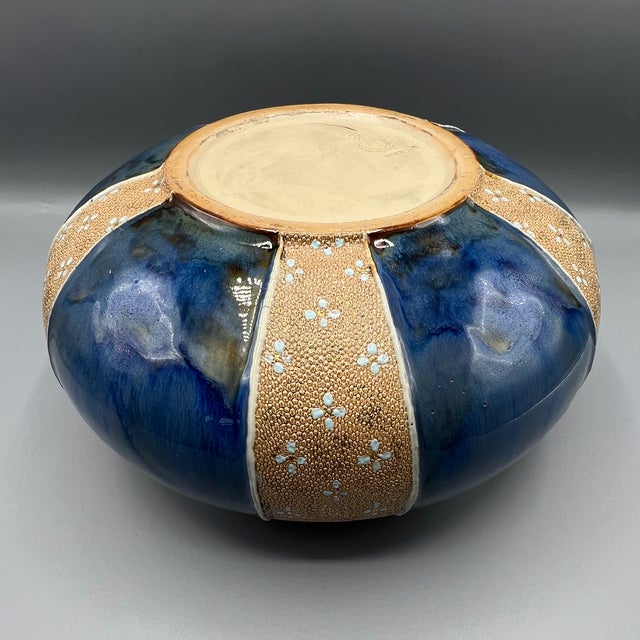 English Arts & Crafts Stoneware Jardiniere Planter from Royal Doulton Lambeth, 1890s For Sale - Image 9 of 11