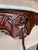 French Regency Carved Walnut Console Table With White Marble Top For Sale - Image 10 of 12