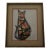 Signed Watercolor and Ink Drawing of a Cat by Maria Von Kohler. For Sale