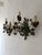 Italian 19th Century Big Italian Tole and Porcelain Flowers Polychrome Sconces 3 Lights For Sale - Image 3 of 8