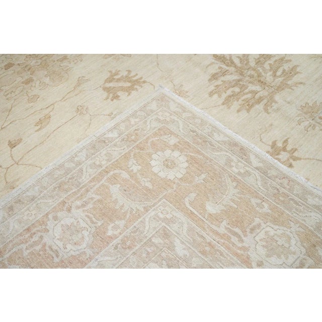 Textile Contemporary Peshawar Rug 11'2'' x 12'7'' For Sale - Image 7 of 11