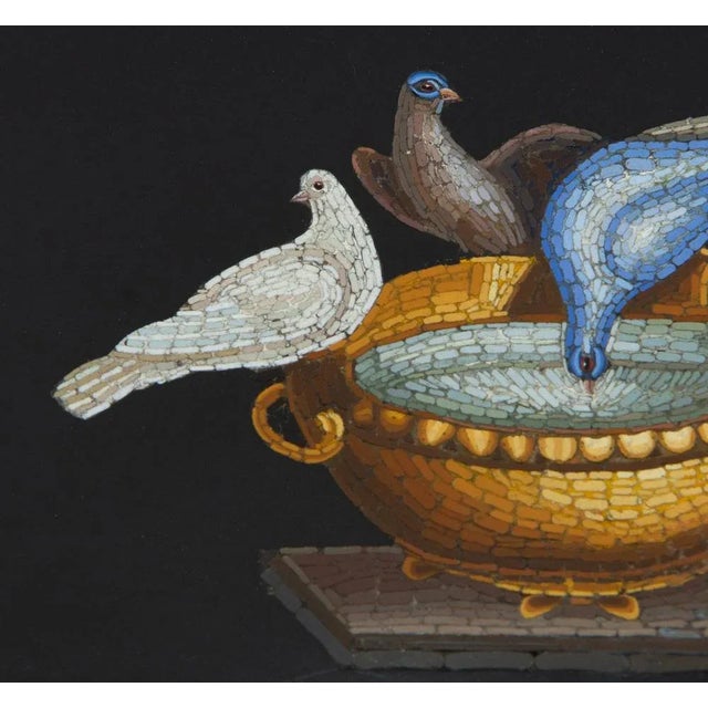 Antique Italian Micro Mosaic Grand Tour Paperweight For Sale - Image 3 of 12