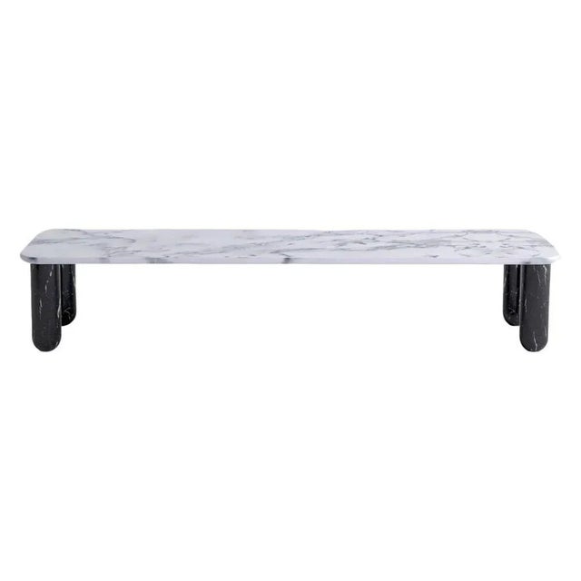 Black Large White and Black Marble Sunday Coffee Table by Jean-Baptiste Souletie For Sale - Image 8 of 8