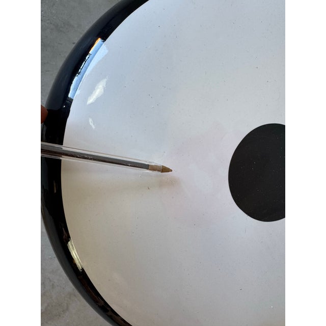 Gervasoni “InOut” Black and White Striped Champagne Cork Side Table by Paola Navone/ Sold For Sale - Image 12 of 12