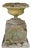 English Garden Basin on Patinated Stone Pedestal, 1920s For Sale