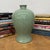 Rustic Dark Green Crackle Ceramic Vase with Round Body For Sale - Image 3 of 8