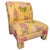 Pair of Palm Beach Regency Yellow Floral Slipper Chairs With Throw Pillows For Sale - Image 15 of 18