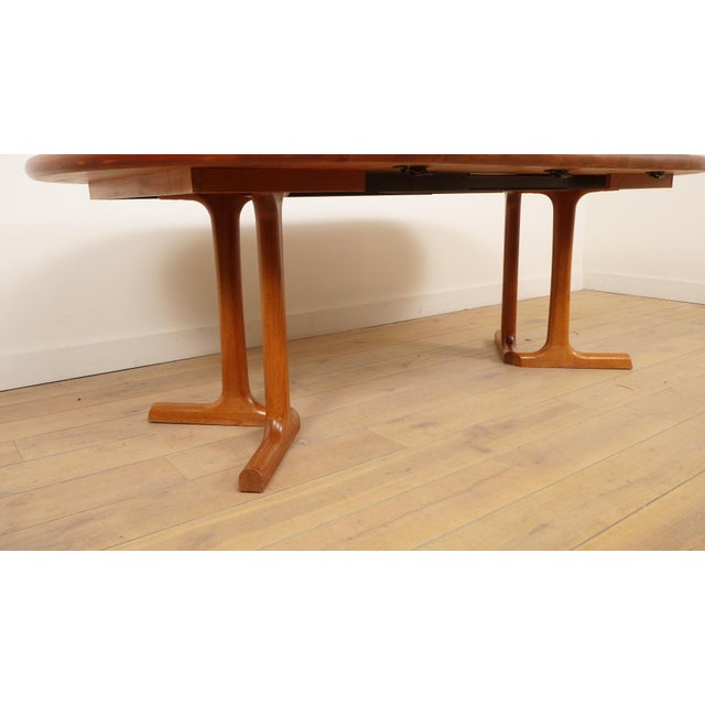 Vintage Extendable Teak Dining Table attributed to Dyrlund, 1960s For Sale - Image 6 of 11