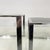 Metal Italian Modern Trio of Coffee Tables in Smoked Glass and Metal, 1980s For Sale - Image 7 of 18