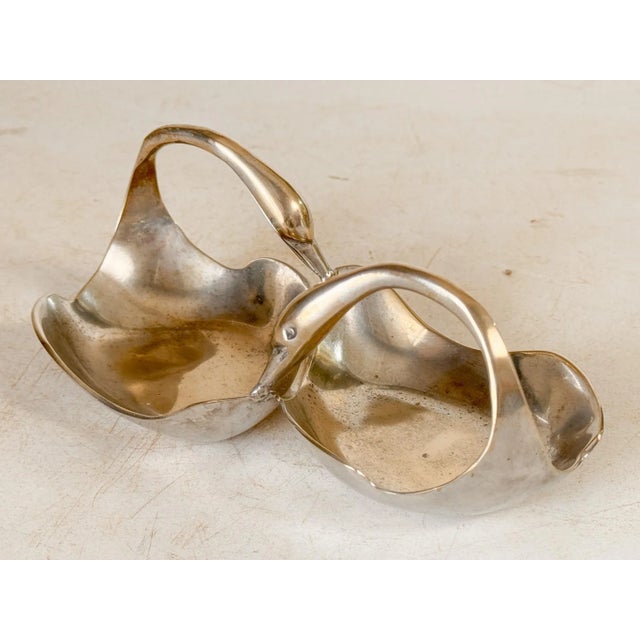 Hollywood Regency Italian Vide Poche Soap Holder in Silvered Metal, 1970s For Sale - Image 3 of 6