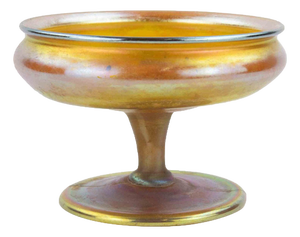 Art Deco Iridescent Favrile Glass Vase attr. to Tiffany, 1920s