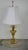 Hollywood Regency Brass Table Lamp with Fabric Shade from Unbekannt, 1970s For Sale - Image 4 of 11
