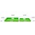 Saint Tropez Square Tray Set of 2 - Green For Sale - Image 10 of 10
