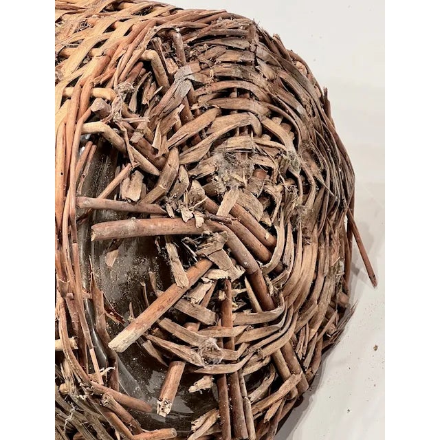 Kenneth Ludwig Chicago Vintage French Rattan Demi John #100 For Sale - Image 4 of 7