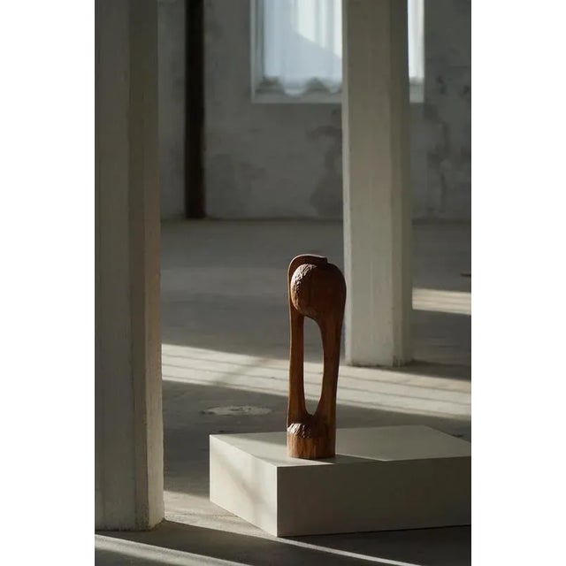 Wood Wooden Sculpture by Ole Wettergren, Denmark, 1980s For Sale - Image 7 of 17