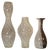 Contemporary Murano Mezza Filigrana Art Glass White and White and Black Pin Stripe Swirl Vases- Set of 3 For Sale - Image 3 of 18