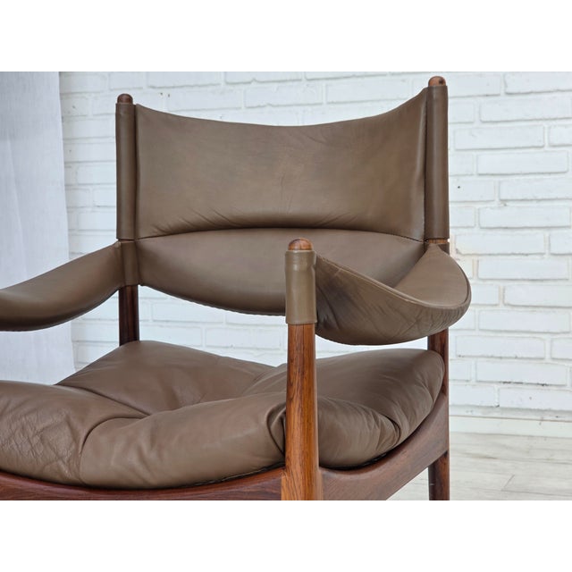 Danish Modus Highback Armchair by Kristian Vedel for Søren Wiladsen, 1974 For Sale - Image 6 of 18