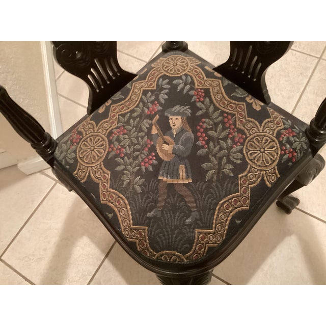 VIntage Corner Chair For Sale - Image 9 of 12