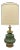 Large Size Frederick Cooper Crackle Glazed Porcelain Ginger Jar Table Lamp and Frederick Cooper Barrel Shade - a Pair For Sale