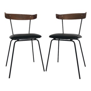 Vintage Mid Century Wrought Iron and Bentwood Shields - McCobb Style - a Pair For Sale