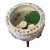 20x16" Finely Detailed Porcelain Ceramic Fishbowl With Stand (26" Overall Height) For Sale