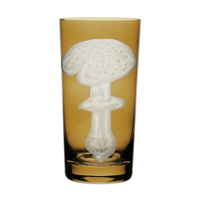 Farmhouse ARTEL Mushrooms Collection Highball in Taupe - Set of 6 For Sale - Image 3 of 8