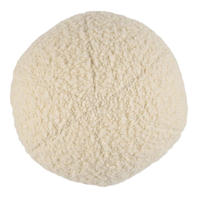 Schumacher Margarete Sphere Lumbar Pillow In Ivory For Sale