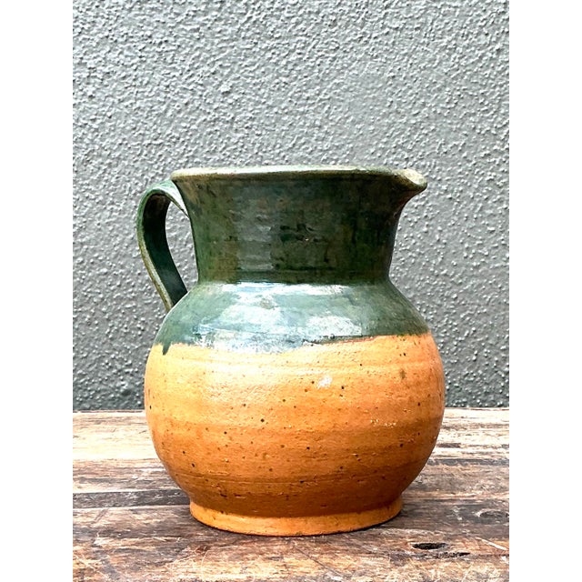 Vintage Original Studio Pottery Pitcher For Sale - Image 4 of 12